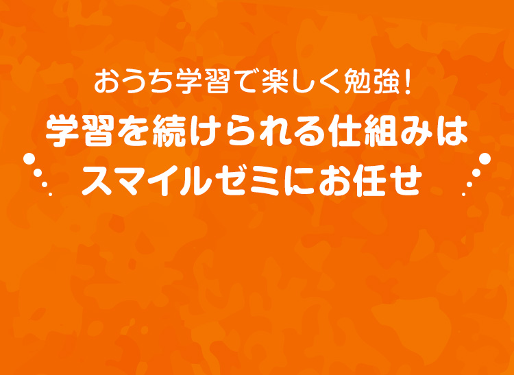学習を続けられる仕組みはスマイルゼミにお任せ